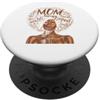 Black Mom African American Afro Women Mo Mese della storia nera della madre della melanina dei capelli afro della mamma nera PopSockets PopGrip Adesivo