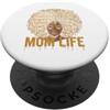Black Mom African American Afro Women Mo Mamma Vita Nero Madre Afro Americano Mamma Melanina Capelli Afro PopSockets PopGrip Adesivo