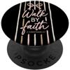 Faith & Purpose Christian Collective Fede cristiana Scrittura Bow Walk by Faith Verse PopSockets PopGrip Adesivo