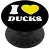 Magliette E Regali Per I Fan Delle Paper I Love Ducks Cuore I Love Ducks PopSockets PopGrip Adesivo