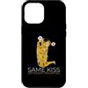 Gustav Klimt The Kiss Art Parody Funny M Custodia per iPhone 12 Pro Max Batteria Batterista Rock Metal Band Musicista Marito Fidanzato