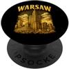 Regali di viaggio a Varsavia & Co. Ricordo dello skyline di Varsavia PopSockets PopGrip Adesivo