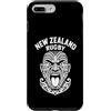 New Zealand Rugby Maori Inspired Kiwi Ha Custodia per iPhone 7 Plus/8 Plus Nuova Zelanda Rugby Vintage Maori Haka Face con Moko Tattoo