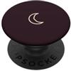 Tiny Meaning Studio Luna Mezzaluna disegnata a mano Plum Noir Minimalista Celeste PopSockets PopGrip Adesivo