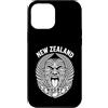 New Zealand Rugby Maori Inspired Kiwi Ha Custodia per iPhone 12 Pro Max Nuova Zelanda Rugby Vintage Maori Haka Face e Silver Ferns