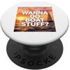 Clever Witty Boat Stuff Designs Really Like Boat Stuff - Divertente canottaggio Lake Life Bay Ocean PopSockets PopGrip Adesivo