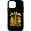 Regali di viaggio a Varsavia & Co. Custodia per iPhone 12 mini Ricordo dello skyline di Varsavia