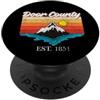 Door County Tees Door County Vintage Tramonto USA Vacanza PopSockets PopGrip Adesivo