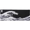 lachineuse Tappetino per mouse XXL, motivo: l'onda di Kanagawa, decorazione giapponese, 800 x 300 x 3 mm, decorazione giapponese, antiscivolo e impermeabile, decorazione per ufficio, idea regalo