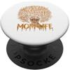 Black Mom African American Afro Women Mo Mamma Vita Nero Mamma Afro Capelli Afro Americano Madre Melanina PopSockets PopGrip Adesivo