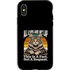 Maine Coon Cat Lover Funny Saying Custodia per iPhone X/XS Tutti i giri sono il mio giro, questo è un fatto, non una richiesta
