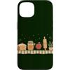 Doodle Character Friends Custodia per iPhone 13 Amanti della cottura retrò Cucina Doodle Friends