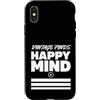 Retro Treasure Collective Custodia per iPhone X/XS Vintage trova mente felice retrò amante della parsimonia stile vintage