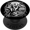 Humorous Christian Jesus Prehistoric Din Divertente Gesù che cavalca T-Rex Dinosaur Meme Parodia per i credenti PopSockets PopGrip Adesivo