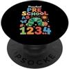 First Day of School Womens Teacher Teach Insegnante prescolare insegnamento uomo insegnante prescolare donne PopSockets PopGrip Adesivo
