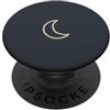 Tiny Meaning Studio Blu Carbone Disegnato A Mano Mezzaluna Minimalista Celeste PopSockets PopGrip Adesivo