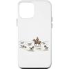 Vintage Springer Cowboy Dog Moms Dads Gi Custodia per iPhone 12 mini Western, cani da cowboy ESS con grafica inglese Springer Spaniel