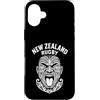 New Zealand Rugby Maori Inspired Kiwi Ha Custodia per iPhone 16 Plus Nuova Zelanda Rugby Vintage Maori Haka Face con Moko Tattoo