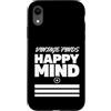 Retro Treasure Collective Custodia per iPhone XR Vintage trova mente felice retrò amante della parsimonia stile vintage