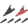 Fluke Set di morsetti di sicurezza Fluke a innesto 4 mm CAT III 1000 V, CAT IV 600 V nero, rosso AC285-FTP (4073928)