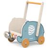 vigatoys VIGA PolarB Carrello in legno 2 in 1: girello e spintore a forma di elefantino