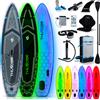 THUNDER® Stand Up Paddle Board | LUMOS | 320x75x15 cm | LED RGB | Fino a 150 kg | Set completo | Gonfiabile |Paddleboard |Accessori SUP |Sedile kayak