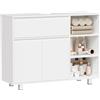 ANWBROAD Mobile Sottolavabo Per Bagno, Bianco 30x90x64,5cm