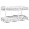 Solivagant Letto a Castello Senza Materasso Bianco 100x200 cm in Acciaio,Bianco,28.55kg