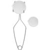 SHINEOFI Set di 3 Crogioli in Quarzo per Metalli Pinze in Acciaio Inossidabile, Kit Versatile per Gioielleria e Domestico, capacità 100g e 250g