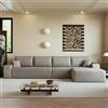 Rvjiahe Divano Angolare Modulare 340cm Sottovuoto Senza Montaggio Cammello | chaise longue a L seduta profonda Chaise longue rivolta verso destra Boneless