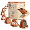 La Natura LIFESTYLE Tè ROOIBOS Premium, 100 capsule compatibili con macchine per capsule Nespresso, un delicato tè alle erbe senza caffeina, by La Natura Lifestyle
