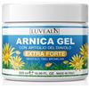 LUVEALIS Arnica per Cavalli Uso Umano 500ml Extra Forte, 100% Arnica Gel Forte, Potenziata con Artiglio del Diavolo Forte, Crema Arnica Azione Intensa per Massaggi a Muscoli e Articolazioni