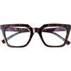 SKYWAY Occhiali Oversize con Filtro Luce Blu per Donna, Eleganti Occhiali da Computer Retrò con Montatura Quadrata Cat Eye e Filtro Luce Blu (Tartaruga)