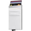 Bronzi® Portafoglio Uomo Slim Piccolo | Portacarte Uomo Donna Portatessere Porta Carte Di Credito | Portafogli Mini Protezione RFID con Portamonete | Box Regalo - Brand Italiano (Nero)