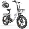 ZAZAWORK Bici Elettrica Pieghevole 20 Pollici per Adulti,Batteria 48V 20Ah, Autonomia Assistita fino a 120 km, Motore 250W,Cambio a 7 Velocità, Freni a Disco Idraulici, E-Bike da Città per Uomo e Donna