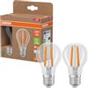 OSRAM Energy Class nella classica forma a lampadina, 5 W / 1055 lm, EEK A, luce bianca fredda (4000 K), CRI 80, in vetro senza piombo di colore trasparente, attacco E27, IP20, diametro 60 mm.