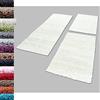 Carpettex Bordo del letto Shaggy tappeto Set di runner 3 pezzi Pila alta Pianura Pila lunga, colore:Crema, set letto:2 pezzi 60x110 + 1 pz 80x250