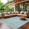 SIMPEX Tappeto Indoor Outdoor 80x150 cm passatoia blu lavabile impermeabile facile da pulire tessitura piatta ideale per corridoio balcone terrazza giardino e cucina