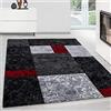 Teppium Tappeto per Soggiorno 200x300 (200 x 290 cm) Rosso- Design Moderno Rettangolare Tappeto a Pelo Corto per Cucina, Sala da Pranzo e Camera da Letto, Extra Morbido e Facile da Pulire