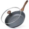 SENSARTE Padella Antiaderente 28 cm con Coperchio per Induzione