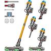 JRFYHFT Aspirapolvere Senza Fili, 55KPA/650W/70Mins Scopa Elettrica Senza Fili, Autoportante Anti-groviglio/OLED Schermo/1,8L Cup Aspirapolvere senza fili potente, Adatto per Tappeti/Pavimenti/Capelli