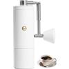 Timemore C5 PRO Macinacaffè manuale - Macine in acciaio inox da 42 mm, 48 livelli regolabili, macinacaffè manuale con manovella pieghevole, portatile per casa, ufficio e outdoor, Bianco