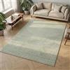 Carpetsale24 Tappeto 200x290 cm Verde, Pelo Corto con Effetto 3D Alto-Basso, Design Boho Scandinavo, per Soggiorno, Camera, Cucina o Esterni