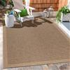 Carpetsale24 Tappeto da Esterno Impermeabile 80x250 cm Nero - Tappeto Resistente alle Intemperie e Lavabile in Lavatrice - Tappeto per Terrazza, Balcone, Campeggio, Giardino
