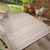 Teppium Tappeto da Esterno Beige 120x170 cm, Resistente agli Agenti Atmosferici & UV, Ideale per Cucina, Balcone, Terrazza, Soggiorno e Sala da Pranzo, Design Boho Scandinavo