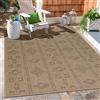 Carpetsale24 Tappeto da Esterno Impermeabile 300x400 (280x370 cm) Nero - Tappeto Resistente alle Intemperie e Lavabile in Lavatrice - Tappeto per Terrazza, Balcone, Campeggio, Giardino