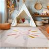 SIMPEX Tappeto Bambini Multicolore 160x230 cm Sole e Stella Design Moderno Antiscivolo Lavabile Morbido Antiallergico Cameretta