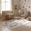 SIMPEX Tappeto per Bambini Alfabeto Tappeto Educativo per Cameretta in Crema con Motivo Lettere misura 160x230 cm perfetto per camerette grandi