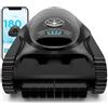BRINBO C1 Robot Piscina Senza Fili,Pulizia Fondo,Pareti,Linea,Doppio Filtro,7 Modalità di Pulizia, 180 min, Pulitore con App, Robot Pulisci Piscine fino a 150 m²,Nero profondo
