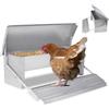 UISEBRT Mangiatoia automatica per polli da 5 kg in acciaio zincato - Mangiatoia per pollame, a prova di ratti e impermeabile
